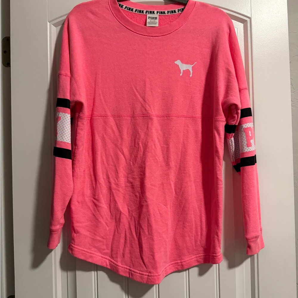 PINK Victoria's Secret Kids Long Sleeve Shirt - Vibrant Pink
